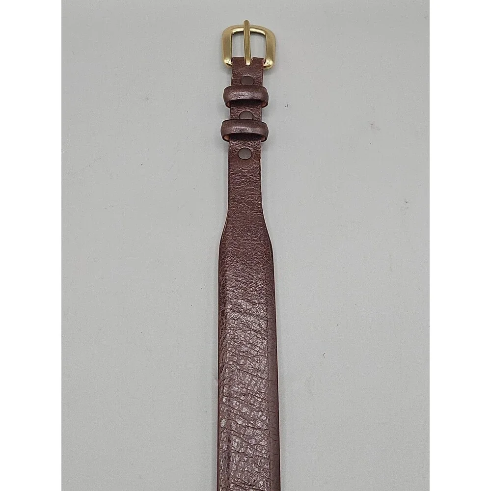 Men's Brown Asian Buffalo Belt Handcrafted In USA 34 1-3/8